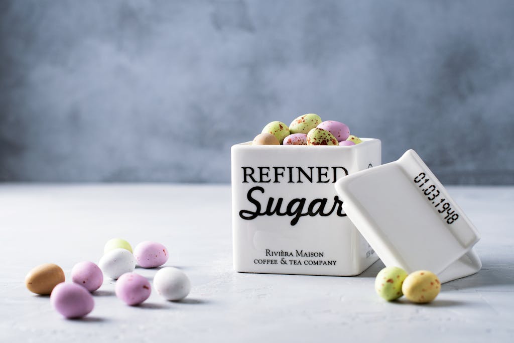 refined sugar jar